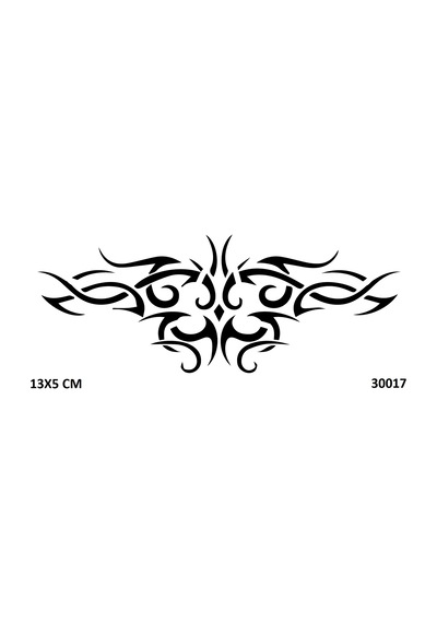 Airbrush Tattoo Kasık Bel Yapışkanlı Stencil Süsleme Ve Boyama Kalıbı