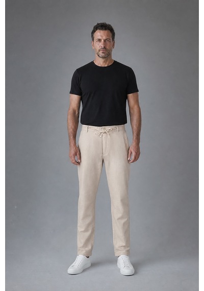 Bisse Bej Jogger 4 Cep Pantolon Bspns26y26101 07