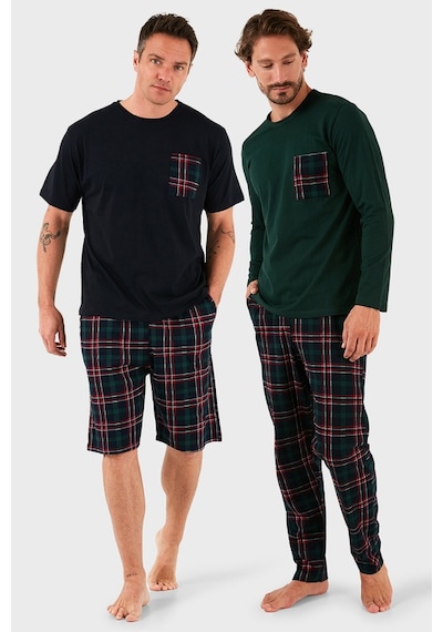 Buratti Erkek Pijama Takımı 657200120s2 Lacivert-yeşil Lacivert-yeşil