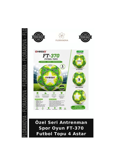 Özel Seri Antrenman Spor Oyun Ft-370 Futbol Topu 4 Astar Çok Renkli