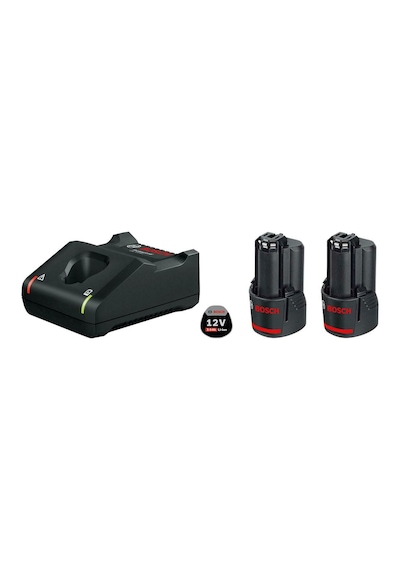 Bosch 2 x GBA 3.0Ah Akü GAL 12V-40 Hızlı Şarj Cihazı - 1600A019RD
