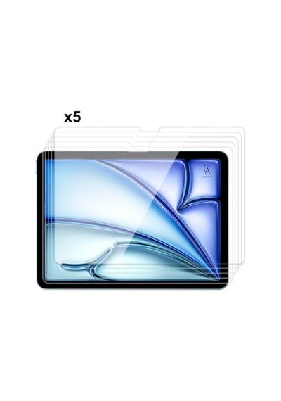Apple iPad Air 11 M4 2026 İle Uyumlu Temperli Kırılmaz Cam Ekran Koruyucu 5 Adet