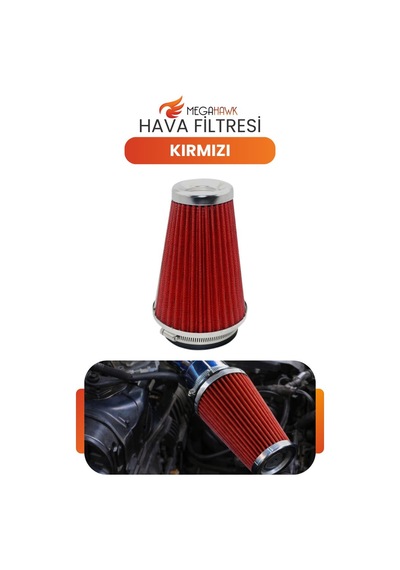 Hava Filtresi Kırmızı Universal Açık Hava Filtresi Yüksek Akış