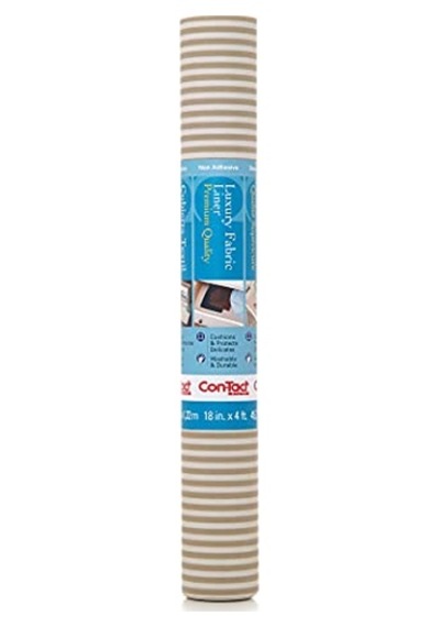 Kağıdı Yapışmaz Lüks Kumaş Pajama Stripe Tan 1 Çok Renkli