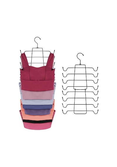 Tr 2 Paket Tank Top Askı Yerden Tasarruflu, Dolap Düzenleyici İçin Sütyen Askıları, Asılı Sütyen Düzenleyici T Diğer