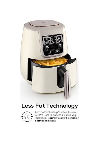 Karaca Air Pro Cook XL 2 in 1 Konuşan Airfryer Fritöz 4 Kişilik