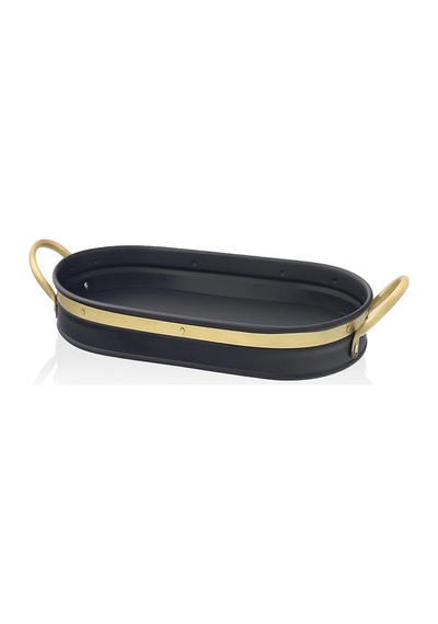 The Mia Galvin Tepsi Siyah 54x24 cm