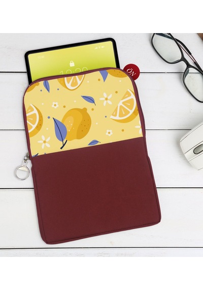 Bk Gift Limon Tasarımlı Taşınabilir Koruyucu Tablet Kılıfı & Orga (531953432)