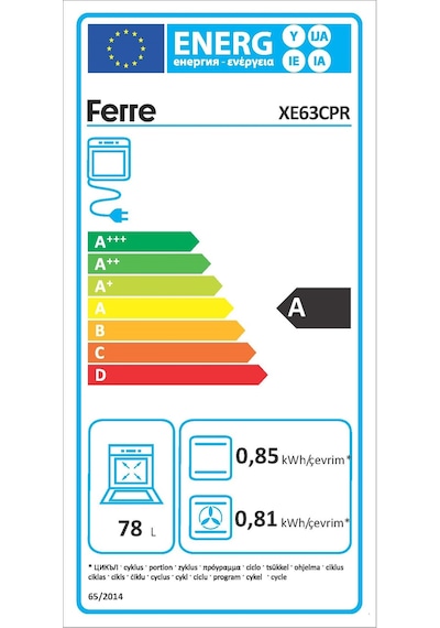Ferre XE63CPR Fryart Ankastre Fırın Gri