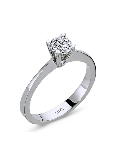 Lova G Renk 0,42 Karat Pırlanta Tektaş Yüzük - HRD Sertifikalı - 1030061