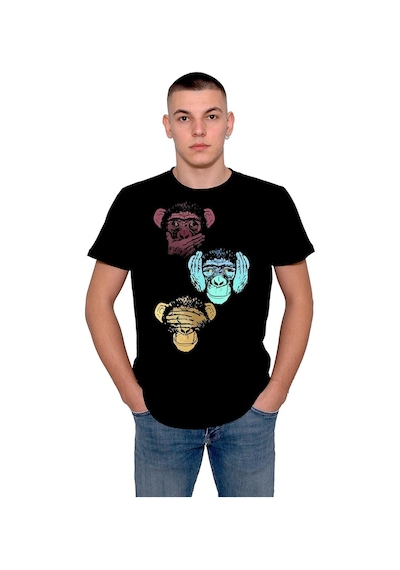 Üç Maymun Görmedim Duymadım Bilmiyorum Tişört Unisex T-shirt 001
