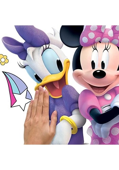 Rmk5156gm Minnie Mouse Soy Ve Yapıştır Alfabeli Dev Duvar Çıkartmaları Acı Kahve