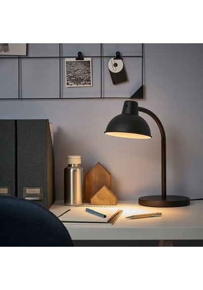 Ikea Skurup Çalışma Lambası, Siyah, 40 Cm