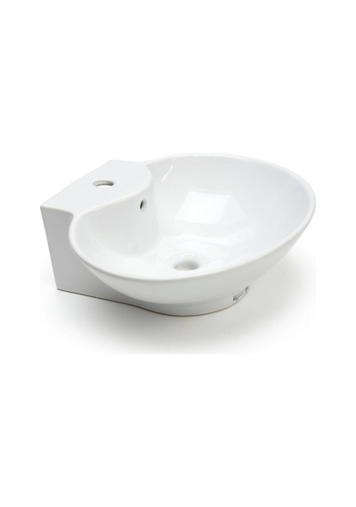Bien - Harmony Tezgah Üstü Lavabo, Batarya Banklı, Taşma Delikli - Tlynn-802392 Beyaz