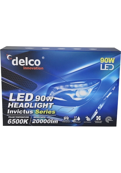 Delco İnvictus Serisi H7 Led Xenon Far Ampulü 20000 Lümen 650...