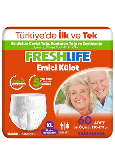 Freshlife Emici Külot Hasta Bezi XL 2 x 30'lu