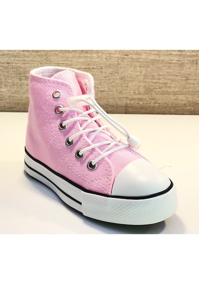 Cool Luıs Uzun Lastik Bağcıklı Keten Ayakkabı Pembe
