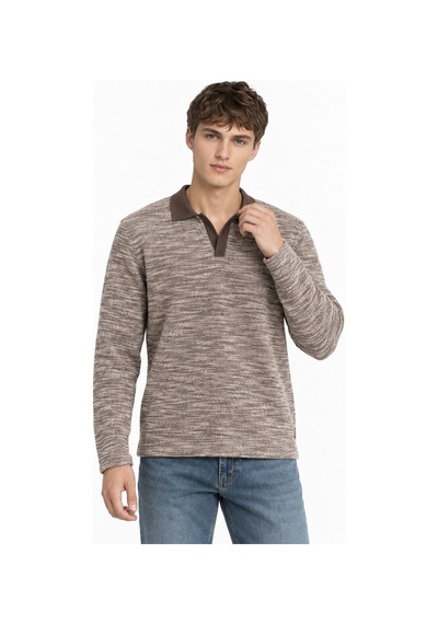 Loft Regular Fit Erkek Polo U.kol Lf2044050 Q1.v1 Kahverengi