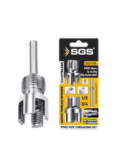 Sgs Pprc Boru Diş Açma Seti 20-25 Mm 1/2"-3/4" Sgs1485