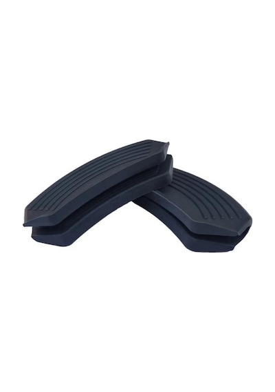 Silikon Tencere Tava Tutacağı Yanmaz Yapışmaz Tutamaç Set 9 X 4 Cm Siyah 1 Set 2 Adetten Oluşur Siyah