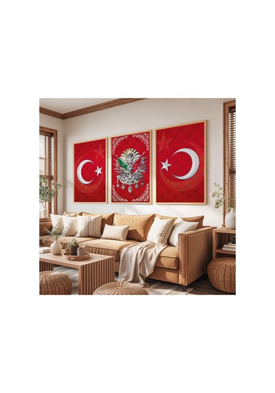 Ahşap Çerçeveli Paris Aşkları Üçlü Ahşap Tablo Seti