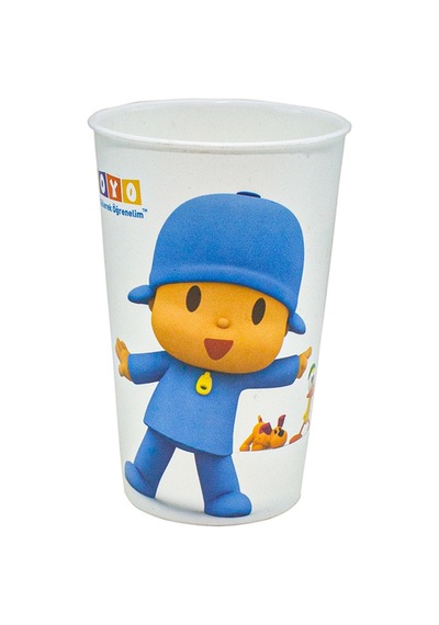 Çocuk Bardağı Sevimli Bardak 200 Ml 4'lü Set Beyaz