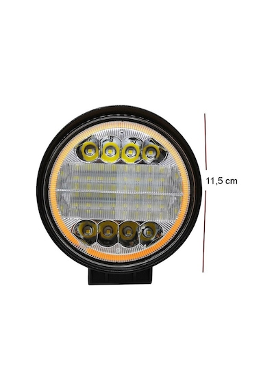 Yuvarlak Kırmızı Angelli Sis Lambası 12-24V Lass311