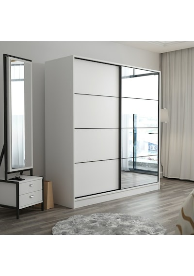 Minarmobilya Minar Kale210Y 2K Sürgülü Dlp 220G Cm - Byz Aynalı Byz