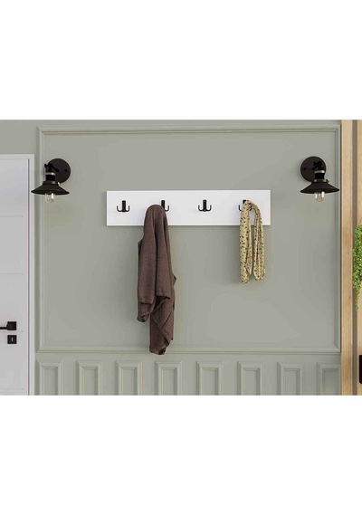 Decormet 4lü Askılık Beyaz Beyaz