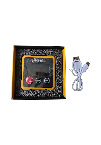 Sgs Mıknatıslı Çift Yönlü Lazer Açı Ölçer - 1.8" Ekran - Type-c Şarj