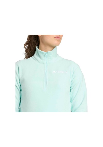 Adidas Multi Essentials Kadın Turkuaz Dik Yaka Sweatshirt Turkuaz