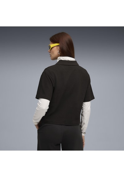 Puma Class Relaxed Polo Tee Kadın Yetişkin Polo T-shirt SIYAH