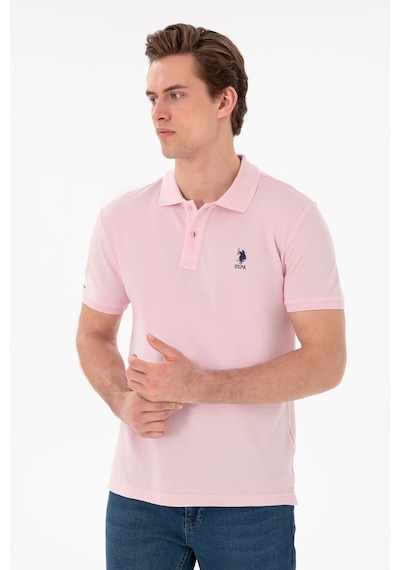 U.S. Polo Assn. Erkek Slim Fit Polo Yaka Açık Pembe Basic Tişört 50298041-VR078 U.S. Polo Assn. Erkek Slim Fit Polo Yaka Açık Pembe Basic Tişört 50298041-VR078