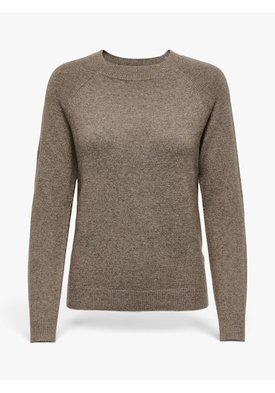Only Onlrıca L/s Pullover Knt Noos Kadın Kahverengi Kazak - 3601186