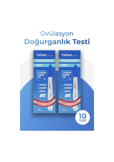 Ovulasyon Doğurganlık Yumurtlama Testi 2 Kutu 10 Adet Kalem Test