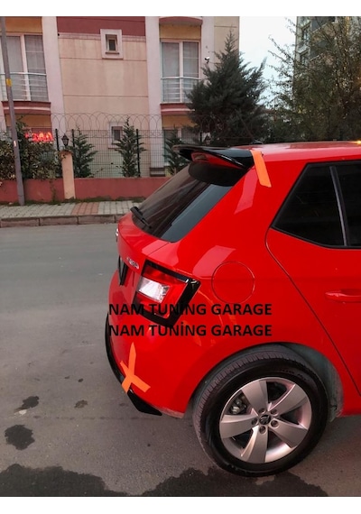 Yeni Skoda Fabia Spoyler Spoiler Boyalı 2018-2021 Arası
