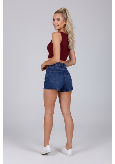 Zedefx Kadın Kalın Askılı Fitilli Bluz bordo