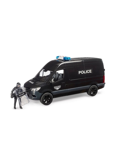 Bruder Mercedes-benz Sprinter Polis Özel Harekat Aracı Polis Figürlü Oyuncak Van Siyah Model 02685