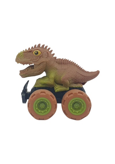 Sürtmeli Dinazor Arabalar 12 Cm - H-20 - Stegosaurus -kahverengi Çok Renkli