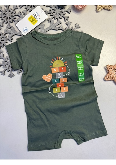 Hellobaby 3 Lü Tulum Set Yeşil lila