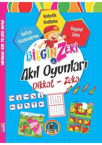 Bilgin Zeki ile Akıl Oyunları Dikkat Zeka - Mavi Seri