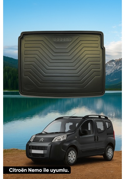 Citroën Nemo 2008+ Uyumlu 3d Bagaj Havuzu Premium