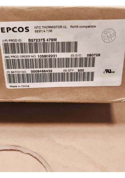 B57237s479 4.7r Ntc 15mm 5.1a 40 Adet