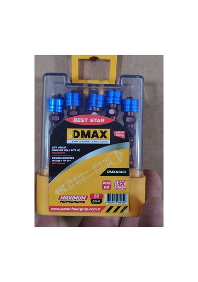 Çift Yönlü Vida Yıldız Matkap Vidalama Ucu 10 Adet Mıknatıslı Çelik Bits Uç Pz2 65 Mm S2 Çeliği