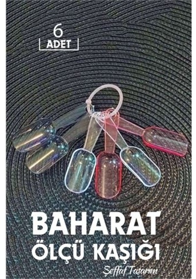 Modacar 6 Lı Şeffaf Baharat Kaşığı Camino Design Çok Renkli