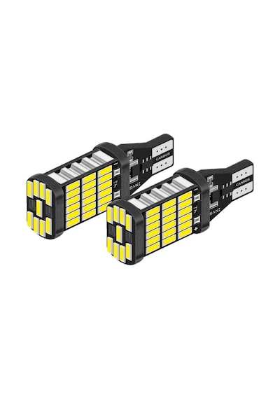 T10 T15 Park Led Geri Vites Ampulü Canbus 45 Led Çok Güçlü   Beyaz