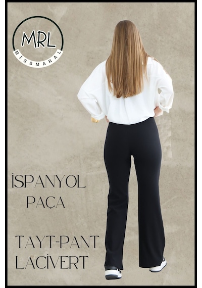 Missmaral Kadın Yüksek Bel Toparlayıcı Tayt Pantolon Ispanyol Paça Likralı Esnek Dalgıç Koyu Lacivert 1040 Lacivert Missmaral Kadın Yüksek Bel Toparlayıcı Tayt Pantolon Ispanyol Paça Likralı Esnek Dalgıç Koyu Lacivert 1040 Lacivert