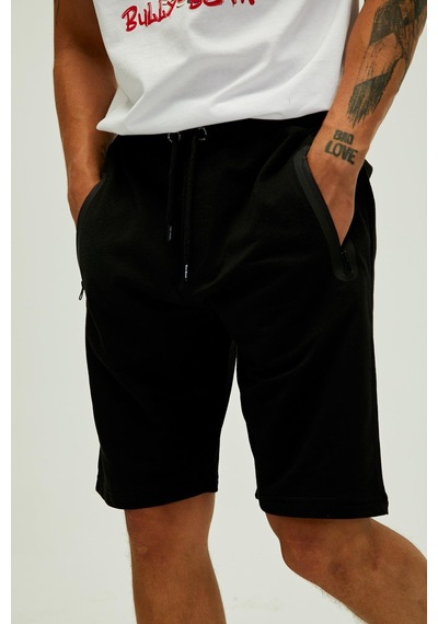 Bad Bear Erkek Şort Miles Sweatshort-23329 Siyah