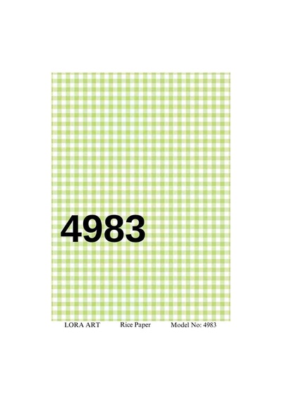 Lora Pirinç Dekopaj Kağıdı 4983