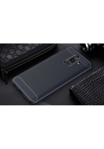 Galaxy J8 Kılıf Zore Room Silikon Kapak Lacivert